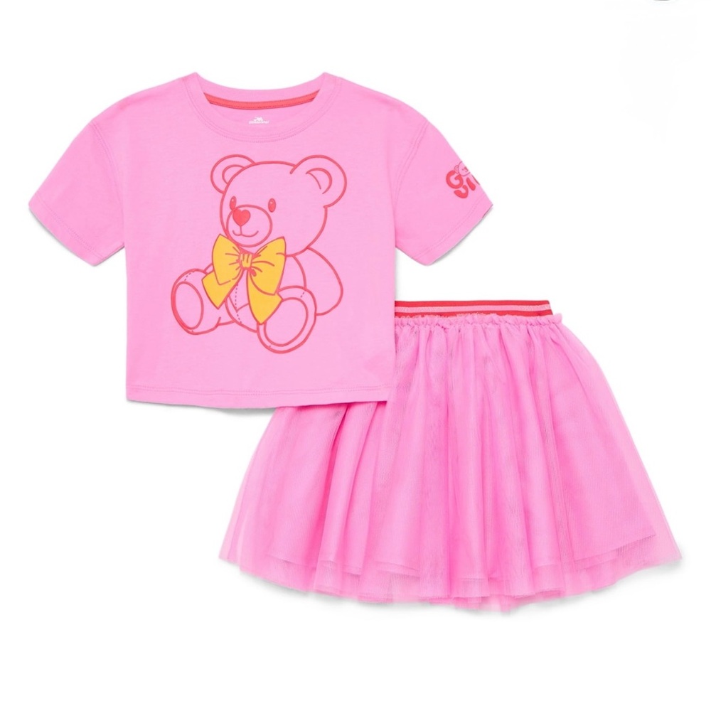 NWT Toddler Girls Graphic Crewneck Top and Skirt Set from Way to Celebrate 3T